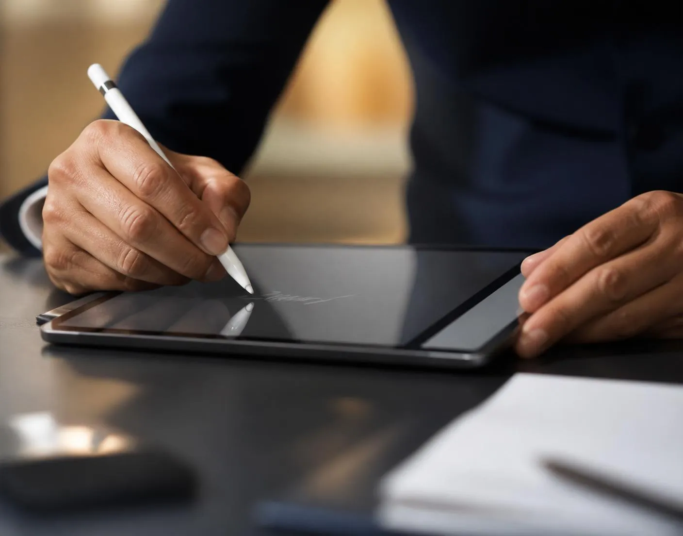 Firma digital sobre tablet